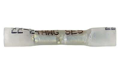 Clear adhesive-lined heat-shrink butt splice