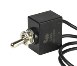 BEP 1002010 / Cole Hersee 55025 sealed toggle switch with two flying leads